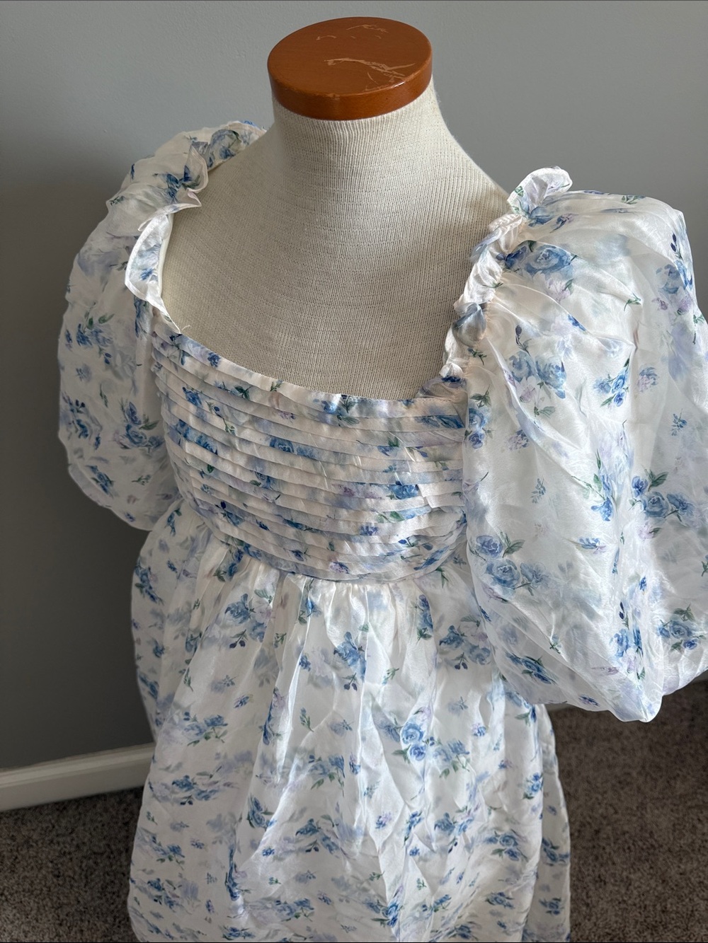 NWT!! Worth Collective - Melody Maxi Dress - Cerulean Blue Floral - Large - Picture 10 of 12